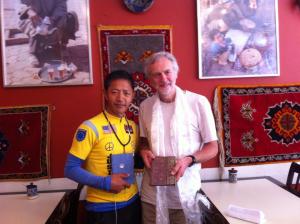 Rinpo Yak with Jeremy Corbyn, MP for Islington North