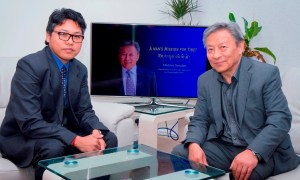 Thubten Samdup la with Tsering Passang (Photo: Rinzin Wangyal)