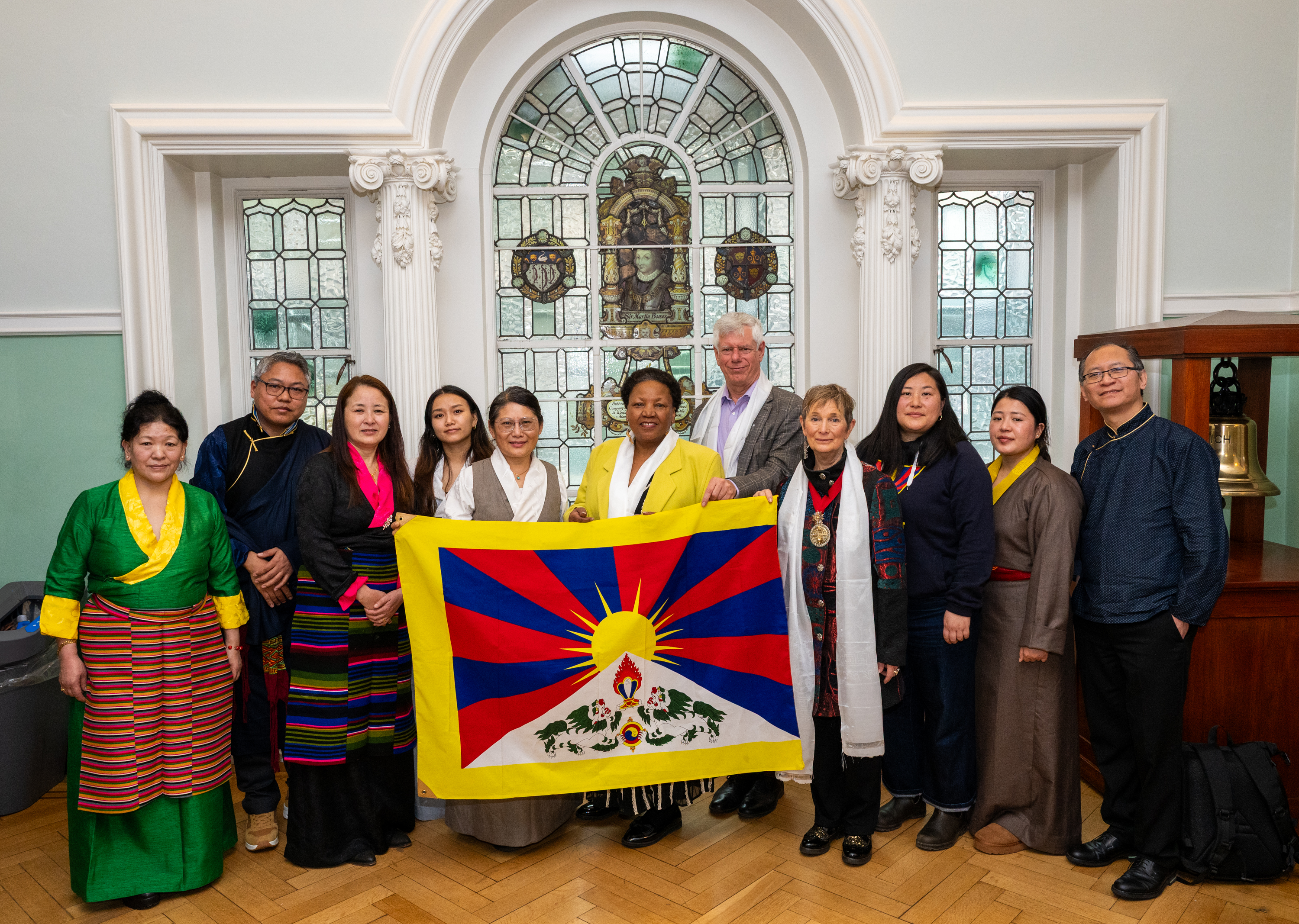 Greenwich Stands with Tibet: Tibetan National Flag Raised at Woolwich Town Hall