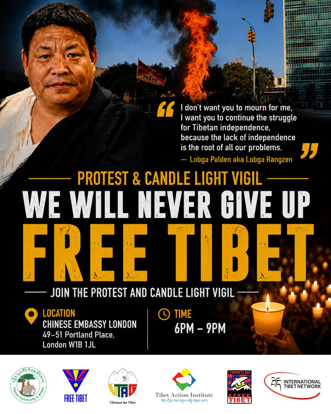 URGENT PROTEST & CANDLELIGHT VIGIL